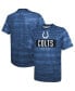 Фото #1 товара Men's Royal Indianapolis Colts Combine Authentic Sweep T-shirt