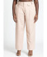 Plus Size Pleat Detail Straight Leg Pant