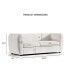 Valerian 86.5" Boucle Fabric Sofa