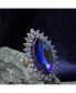 ფოტო #3 პროდუქტის Women's Silver Marquise Statement Ring