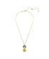 Фото #2 товара Swarovski crystal Swarovski Imitation Pearl, Shell, White, Gold-Tone Idyllia Pendant Necklace