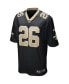 Men's Deuce McAllister Black New Orleans Saints Game Retired Player Jersey