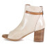 Фото #3 товара Diba True Low Tide Leather Round Toe Block Heels Pumps Womens Beige Dress Casual