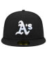 Фото #2 товара Men's Black Oakland Athletics Raceway 59FIFTY Fitted Hat