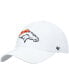 Men's White Denver Broncos Clean Up Adjustable Hat - фото #2