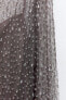 Фото #11 товара Платье из полупрозрачной ткани с бисером ZARA