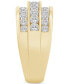 Фото #3 товара Diamond Triple Row Band (3/4 ct. t.w.) in 14k Gold