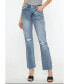 ფოტო #4 პროდუქტის Women's High Rise Distressed 90s Straight Jeans