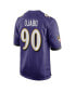 Фото #2 товара Men's David Ojabo Purple Baltimore Ravens 2022 NFL Draft Pick Player Game Jersey