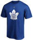 ფოტო #2 პროდუქტის Men's Mitchell Marner Blue Toronto Maple Leafs Team Authentic Stack Name and Number T-shirt
