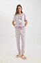 Fall In Love Aristocats Kısa Kollu Pijama Takımı B6186ax24sp