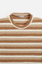 TEXTURED STRIPED T-SHIRT