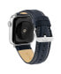 Фото #2 товара Navy Smooth Genuine Leather Band Compatible with 42/44/45/Ultra/Ultra 2 Apple Watch