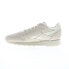 Reebok Classic Leather Womens Beige Leather Lace Up Lifestyle Sneakers Shoes