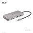 Фото #1 товара Club 3D USB Gen1 Type-C 9-in-1 hub with HDMI - VGA - 2x USB Gen1 Type-A - RJ45 - SD/Micro SD card slots and USB Gen1 Type-C Female port - USB 3.2 Gen 1 (3.1 Gen 1) Type-C - 100 W - 10,100,1000 Mbit/s - Black - Grey - MicroSD (TransFlash) - SD - 60 Hz