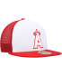 ფოტო #4 პროდუქტის Men's White, Red Los Angeles Angels 2023 On-Field Batting Practice 59FIFTY Fitted Hat