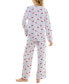 ფოტო #2 პროდუქტის Women's 2-Pc. Printed Butter Knit Pajamas Set