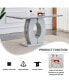 Modern Grey Imitation Marble Dining Table - 63" x 37"