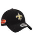 Фото #1 товара Men's Black New Orleans Saints Distinct 9TWENTY Adjustable Hat