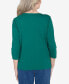 ფოტო #3 პროდუქტის Petite Classics Birds with Hats Detailed Crew Neck Top