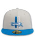 Фото #3 товара Men's Cream, Blue Detroit Lions 2023 Sideline Historic 59FIFTY Fitted Hat