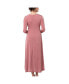 ფოტო #6 პროდუქტის Maternity Ripe Portia V-Neck Nursing Dress Rouge