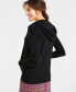 Фото #2 товара Petite 100% Cashmere Zip Hoodie, Created for Macy's