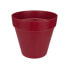 Elho Round Flower Pot mit stdtischen Loft -Rdern - 40 cm - rote Frchte