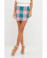 ფოტო #2 პროდუქტის Women's Gingham Mini Skirt