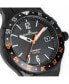 ფოტო #2 პროდუქტის Men's Hybromatic Watch with Solid Stainless Steel Strap, IP-Black - Sandblast 1-2109