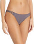 Фото #1 товара Volcom 261672 Women's Simply Solid Steel Purple Bikini Bottom Swimwear Size M