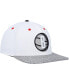 Фото #4 товара Men's White, Gray Brooklyn Nets Hook Elephant Snapback Hat