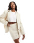 Фото #1 товара NA-KD borg blazer in beige