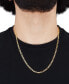 ფოტო #3 პროდუქტის Polished Figaro Link 22" Chain Necklace (3.9mm) in 10k Gold