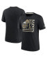 Фото #4 товара Men's Black New Orleans Saints Wordmark Logo Tri-Blend T-shirt