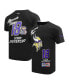 Men's Justin Jefferson Black Minnesota Vikings Fast Lane Name Number Player T-Shirt Черный, S - фото #1