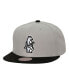 Фото #2 товара Men's Gray Chicago Cubs Cooperstown Collection Away Snapback Hat