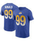 Фото #1 товара Men's Aaron Donald Royal Los Angeles Rams Name and Number T-shirt