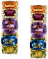 Фото #3 товара EFFY® Multi-Gemstone (9-1/3 ct. t.w.) & Diamond (1/10 ct. t.w.) Small Hoop Earrings in 14k Gold, 1"