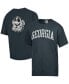 Men's Charcoal Distressed Georgia Bulldogs Vintage Arch 2-Hit T-shirt