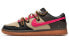 Фото #2 товара 【定制球鞋】 Nike Dunk Low 鳄鱼纹 解构双鞋带 休闲 低帮 板鞋 男款 斑斓黑 / Кроссовки Nike Dunk Low DV1024-010