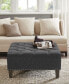 Фото #6 товара Lindsey 36" Tufted Square Wood Frame Cocktail Ottoman