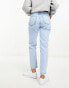 Фото #2 товара Pull&Bear high waisted mom jean in light blue