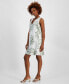 ფოტო #3 პროდუქტის Women's 100% Linen Botanical-Print Dress, Created for Macy's