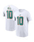 Фото #1 товара Men's Tyreek Hill White Miami Dolphins Player Name and Number T-shirt