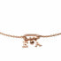 Timeless bronze bracelet with zircons EG3529221