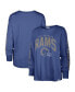 ფოტო #1 პროდუქტის Women's Royal Distressed Los Angeles Rams Tom Cat Long Sleeve T-shirt