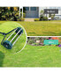 Фото #8 товара 18 Inch Rolling Lawn Aerator with Anti-slip Handle and Tine Spikes