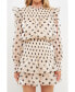 Фото #2 товара Women's Dot Printed Mini Dress