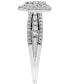 ფოტო #4 პროდუქტის Diamond Teardrop Cluster Ring (1/2 ct. t.w.) in 14k White Gold